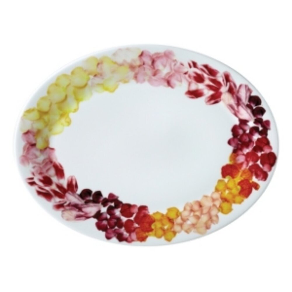 Twig New York Petals 14" Oval Platter - Multi